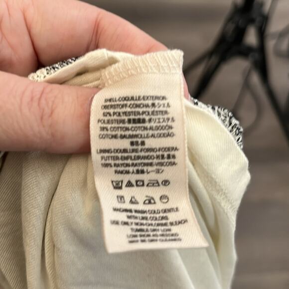 Free People Gray and White Striped Wrap Fit & Flare Dress Size XS - Picture 8 of 9